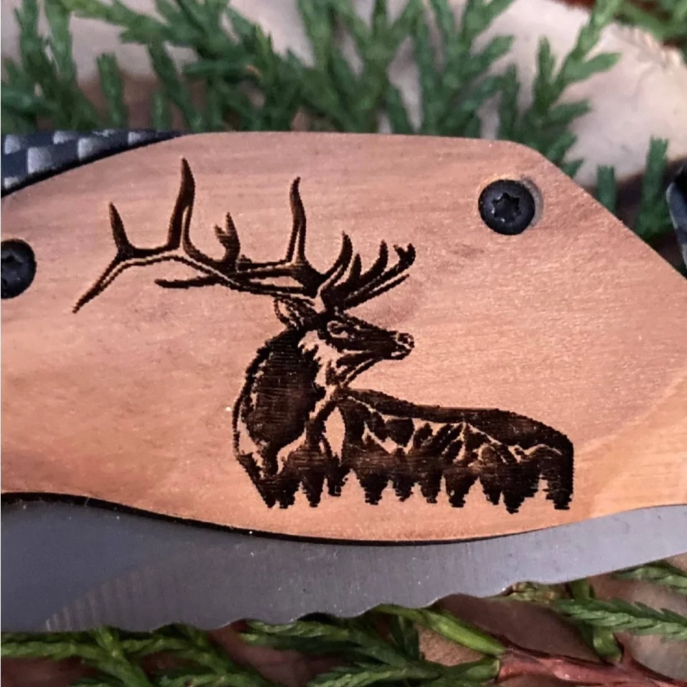 NWT Quail Tail Laser Elk Majestic Gift Set With Box